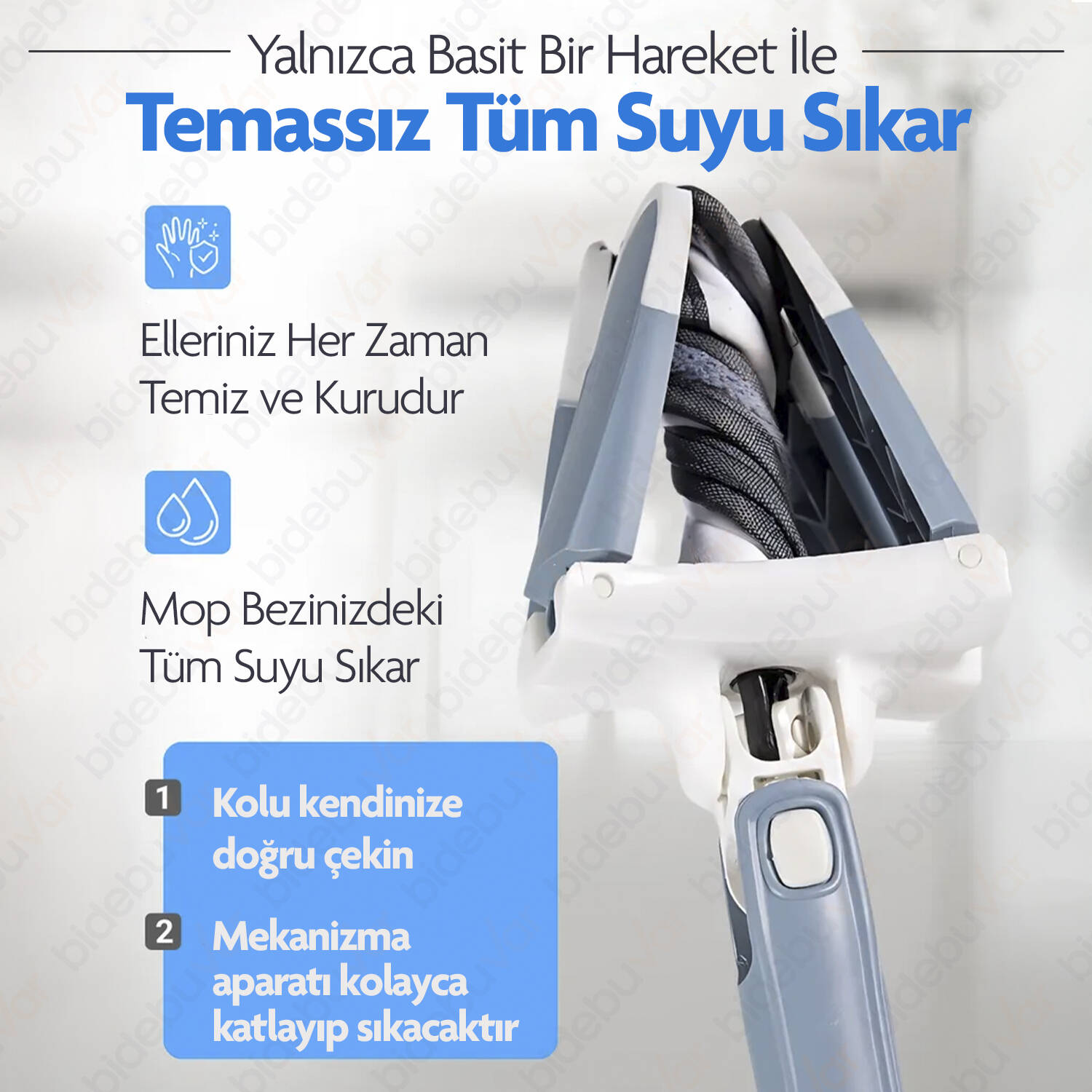 KENDİNDEN SIKMALI KELEBEK MOP - 2