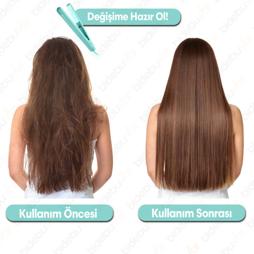 MİNİ SAÇ DÜZLEŞTİRİCİ MAVİ - 4