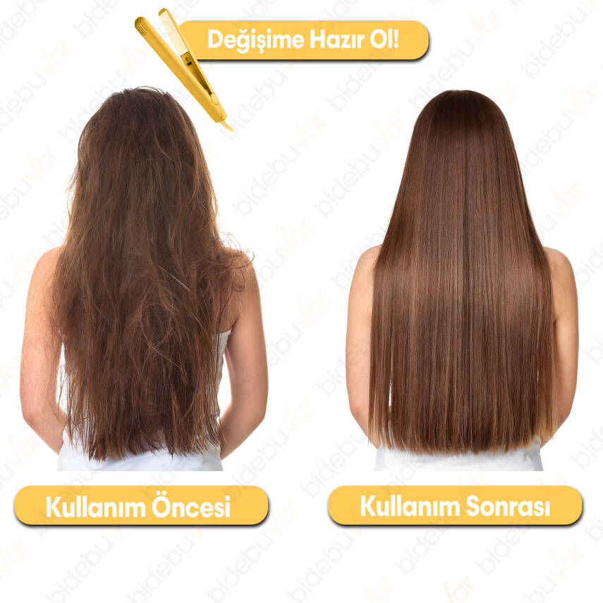 MİNİ SAÇ DÜZLEŞTİRİCİ SARI - 4