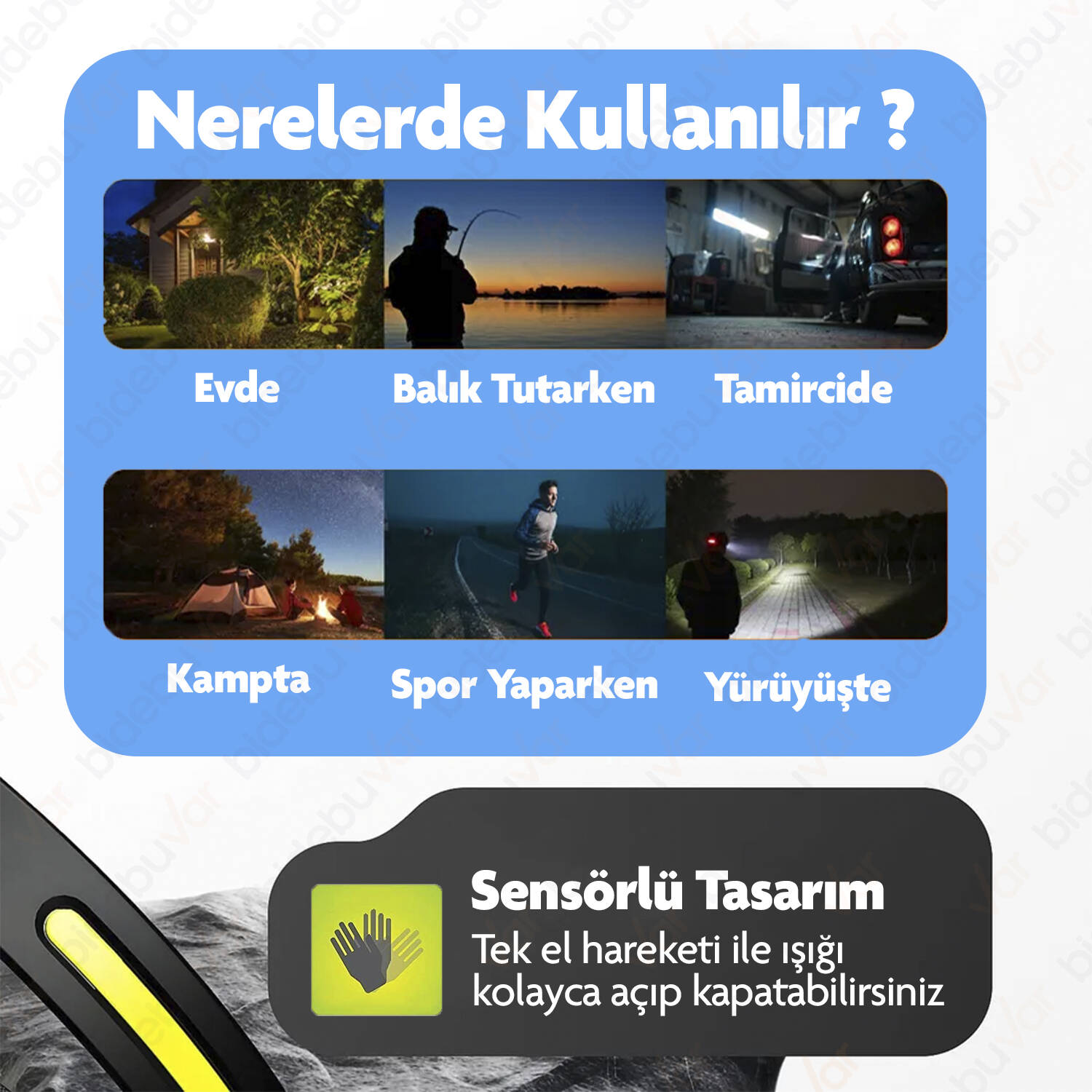 PROFESYONEL SENSÖRLÜ LED KAFA LAMBASI - 5
