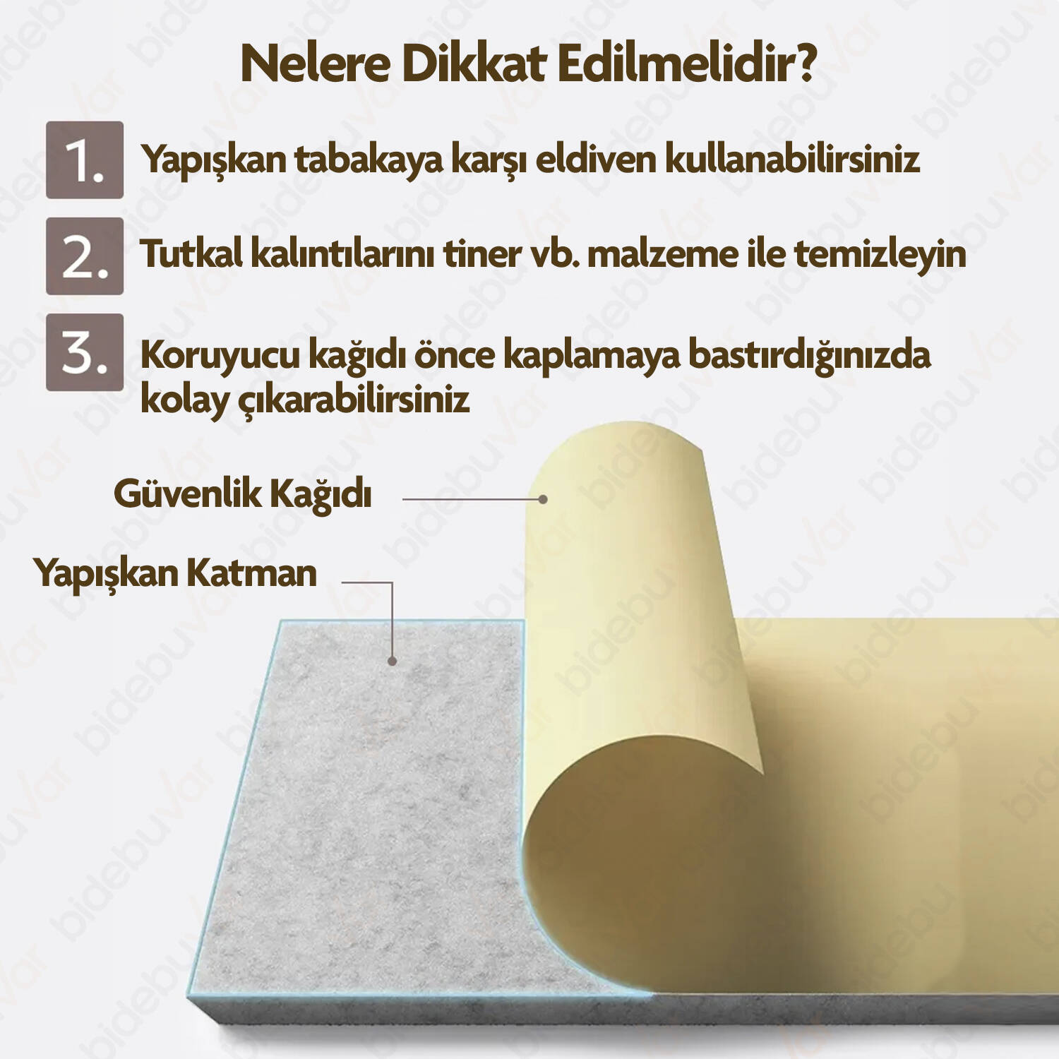 KENDİNDEN YAPIŞKANLI BEYAZ TUĞLA DESEN KAPLAMA - 7